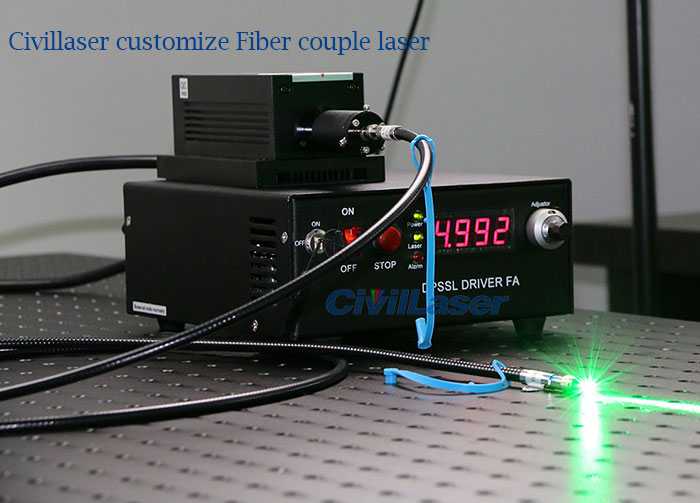 671nm 광섬유 결합 레이저 CivilLaser 맞춤형 제품 기탁